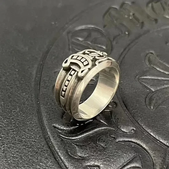 Chrome Hearts Ornamental Scrollwork Band Ring クロムハーツ オーナメンタル スクロールワーク バンド リング