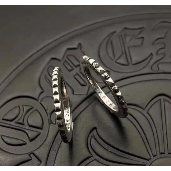 Chrome Hearts Studded Band Ring クロムハーツ スタッド バンド リング