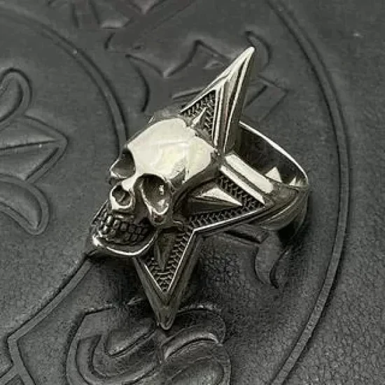 Cody Sanderson Skull Star Ring Silver コディ サンダーソン スカル スター リング シルバー