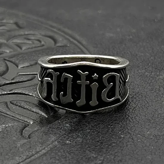 Cody Sanderson Gothic Text Ring Silver コディ サンダーソン ゴシック テキスト リング シルバー