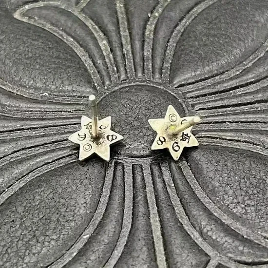 Chrome Hearts Star Studs Earrings Silver クロムハーツ スター スタッズ イヤリング シルバー