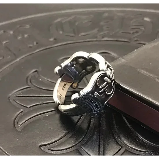 Chrome Hearts Ornamental Band Ring Silver クロムハーツ オーナメンタル バンド リング シルバー