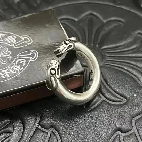 Chrome Hearts Horned Animal Head Ring クロムハーツ ホーンド アニマル ヘッド リング