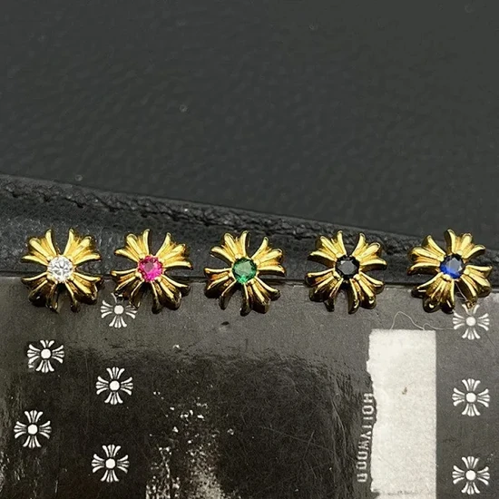 Chrome Hearts Flower Stud Earrings クロムハーツ フラワー スタッド ピアス