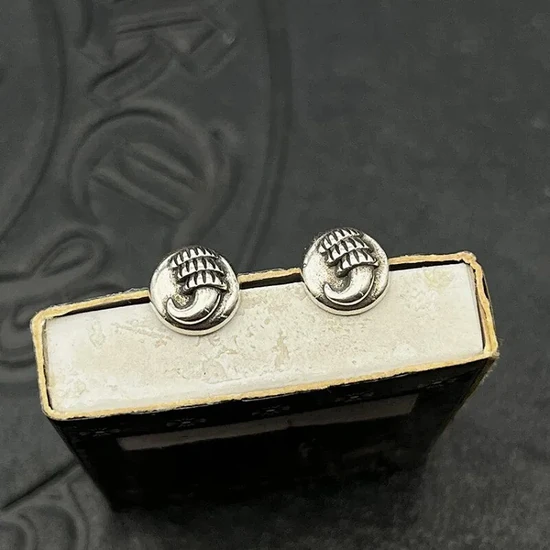 Chrome Hearts Beaded Ball Stud Earrings Silver クロムハーツ ビーデッド ボール スタッド ピアス シルバー