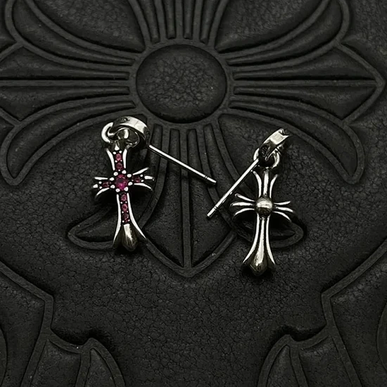 Chrome Hearts Cross Pendant Earrings クロムハーツ クロス ペンダント イヤリング