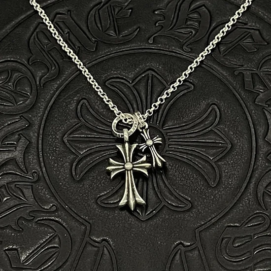 Chrome Hearts Cross Pendant Necklace Silver クロムハーツ クロス ペンダント ネックレス シルバー