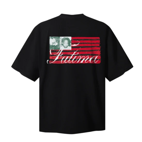Denim Tears Fatima Flag Portrait T-Shirt Black デニム ティアーズ ファティマ フラッグ ポートレイト Tシャツ ブラック