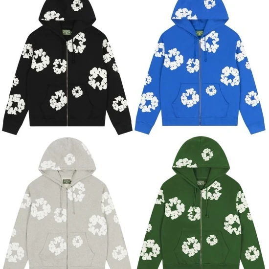Denim Tears Cotton Wreath Zip-Up Hoodie デニム ティアーズ コットン リース ジップアップ パーカー
