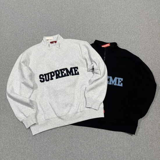 Supreme Collegiate Half Zip Pullover シュプリーム カレッジロゴ ハーフジップ プルオーバー スウェット