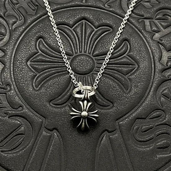 Chrome Hearts Tiny CH Cross Necklace クロムハーツ タイニーCHクロス ネックレス