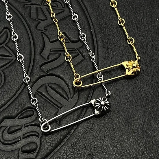 Chrome Hearts Safety Pin Flare Necklace クロムハーツ セーフティピン ネックレス