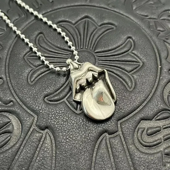 Chrome Hearts Lips Tongue Necklace クロムハーツ リップ&タン ネックレス