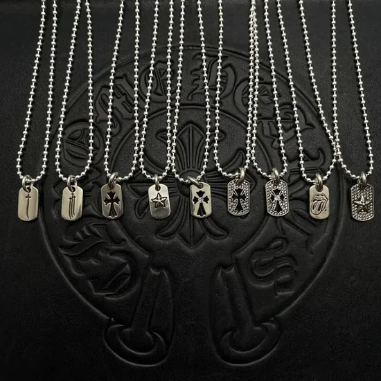 Chrome Hearts Tiny Dog Tag Necklace クロムハーツ タイニードッグタグ ネックレス