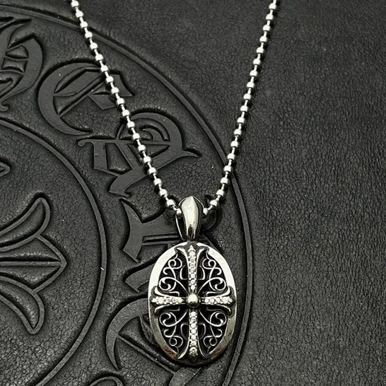 Chrome Hearts Oval Cross Necklace クロムハーツ オーヴァルクロス ネックレス