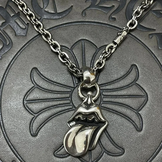 Chrome Hearts Lips Tongue Necklace クロムハーツ リップ&タン ネックレス