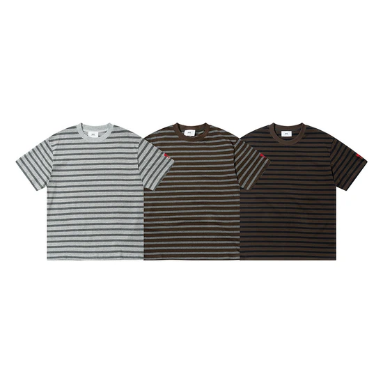AMI Paris Ami de Coeur Border Tee アミ パリス アミ ドゥ クール ボーダー Tシャツ