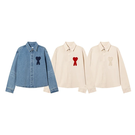 AMI Paris Ami de Coeur Denim Jacket アミ パリス アミ ドゥ クール デニムジャケット