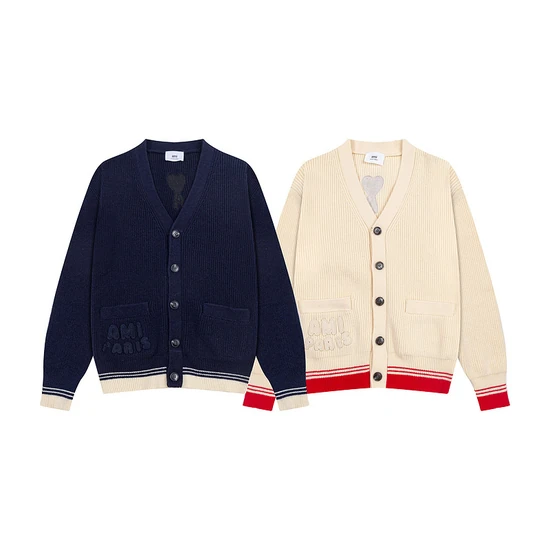 Ami Paris Patch Cardigan アミ パリス パッチ カーディガン