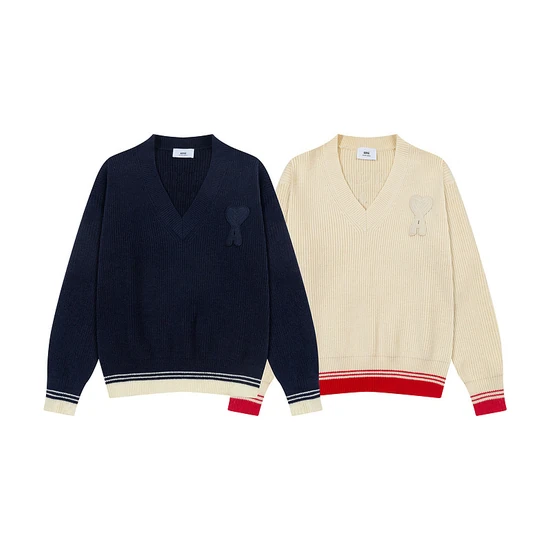 Ami Paris Patch Knit Sweater アミ パリス パッチ ニットセーター