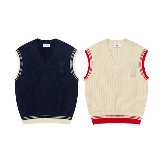 Ami Paris Patch Knit Vest アミ パリス パッチ ニットベスト