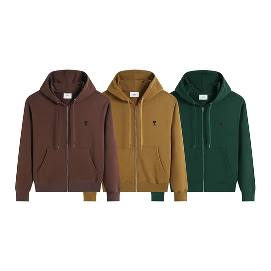 AMI Paris Ami de Coeur Zip-up Hoodie アミ パリス アミ ドゥ クール ジップアップ パーカー