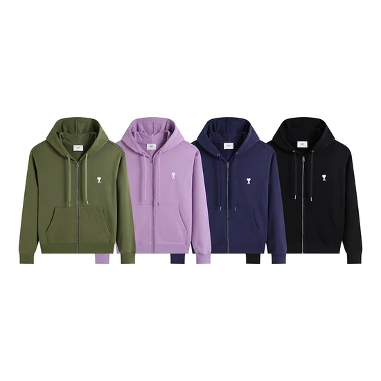 AMI Paris Ami de Coeur Zip-up Hoodie アミ パリス アミ ドゥ クール ジップアップ パーカー