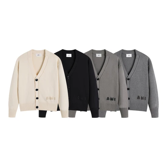 AMI Paris Patch Cardigan アミ パリス パッチ カーディガン