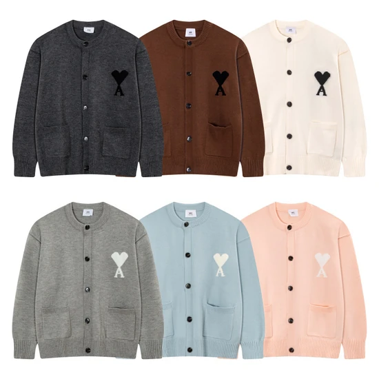 AMI Paris Ami de Coeur Cardigan アミ パリス アミ ドゥ クール カーディガン