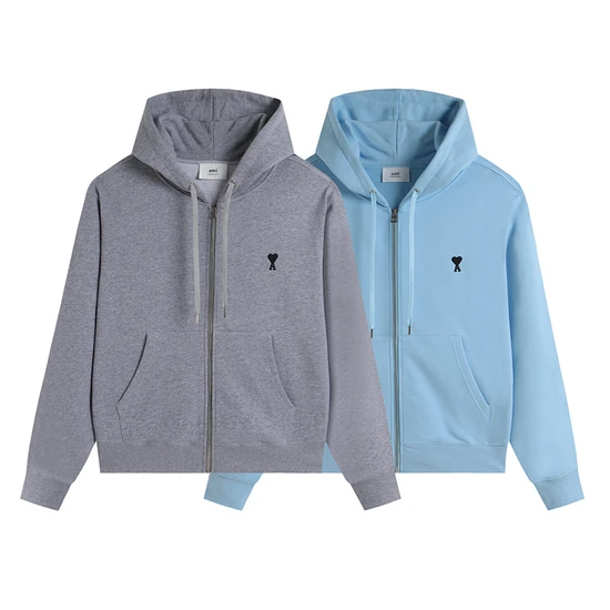 AMI Paris Ami de Coeur Zip-up Hoodie アミ パリス アミ ドゥ クール ジップアップ パーカー