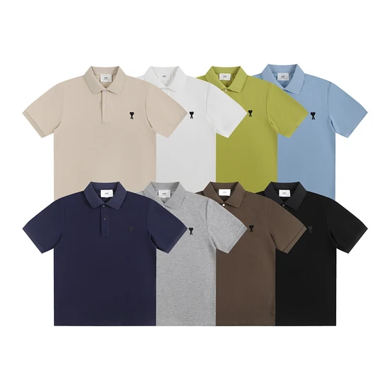 AMI Paris Ami de Coeur Polo Shirt アミ パリス アミ ドゥ クール ポロシャツ