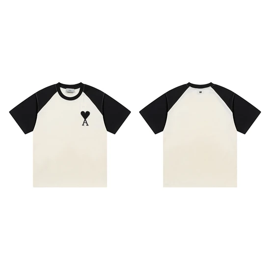 AMI Paris Ami de Coeur Raglan Tee アミ パリス アミ ドゥ クール ラグラン Tシャツ