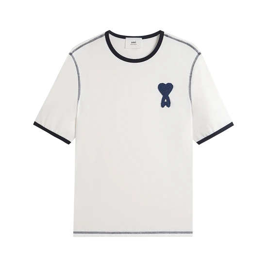 AMI Paris Ami de Coeur Crochet Tee アミ パリス アミ ドゥ クール クロシェ Tシャツ