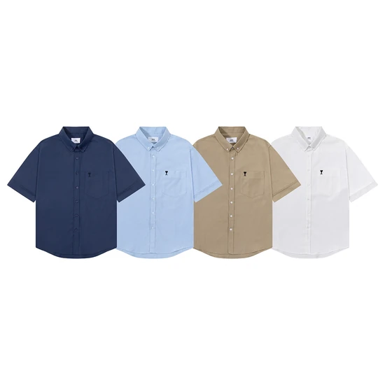 AMI Paris Ami de Coeur S/S Shirt アミ パリス アミ ドゥ クール 半袖 シャツ ブラウス
