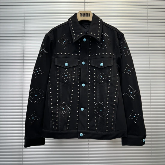 Louis Vuitton Embroidered Denim Jacket Noir ルイヴィトン エンブロイダードデニムジャケット ノワール