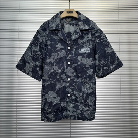 Louis Vuitton Floral Denim Shirt ルイヴィトン フローラル デニムシャツ