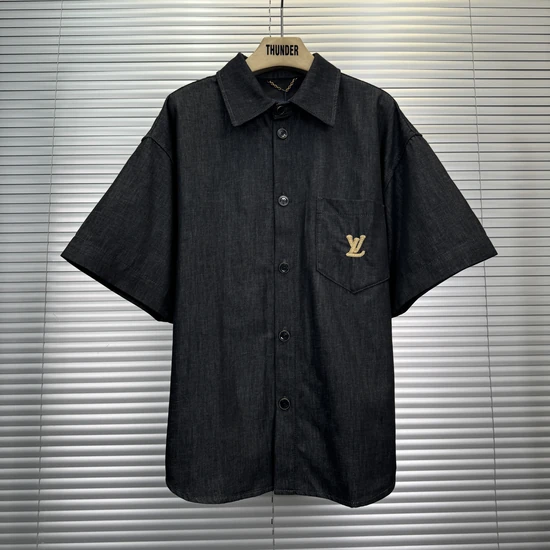 Louis Vuitton Short-sleeve chambray shirt ルイヴィトン ショートスリーブシャンブレーシャツ