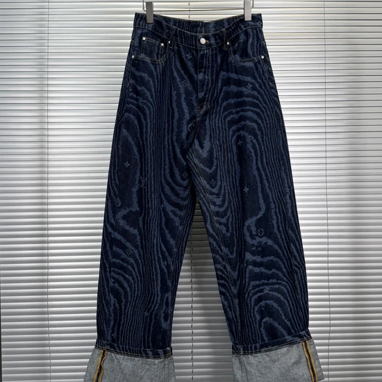 Louis Vuitton LV Moire Cuff Denim Pants ルイヴィトン LV モアレカフデニムパンツ