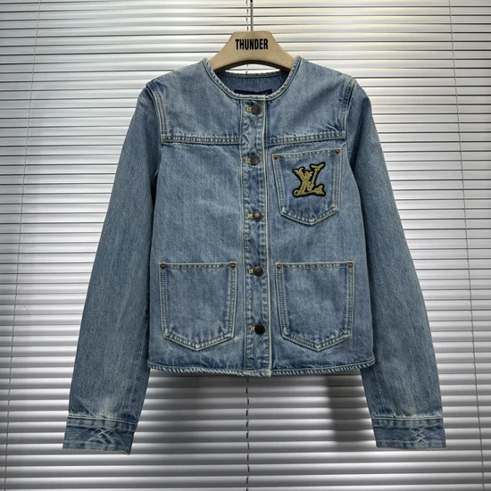 Louis Vuitton Collarless denim jacket ルイヴィトン ノーカラーデニムジャケット