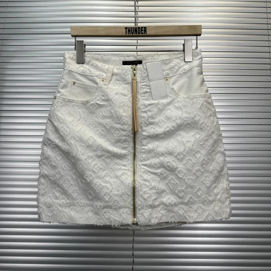 Louis Vuitton White denim skirt ルイヴィトン ワイトデニムスカート