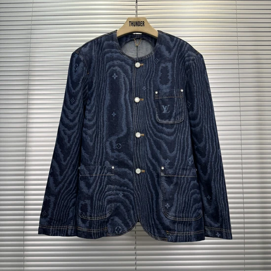 Louis Vuitton Collarless denim jacket ルイヴィトン ノーカラーデニムジャケット