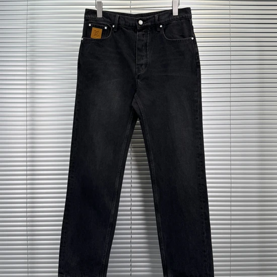 Louis Vuitton Black denim pants ルイヴィトン ブラックデニムパンツ