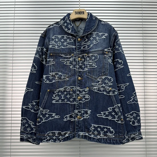 Louis Vuitton Monogram Cloud Jacquard Denim Workwear Blouson ルイヴィトン モノグラム クラウド ジャカードデニム ワークウェアブルゾン
