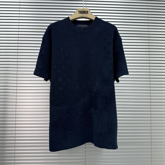 Louis Vuitton Monogram Jacquard Short-Sleeve Crewneck ルイヴィトン モノグラムジャカードショートスリーブクルーネック