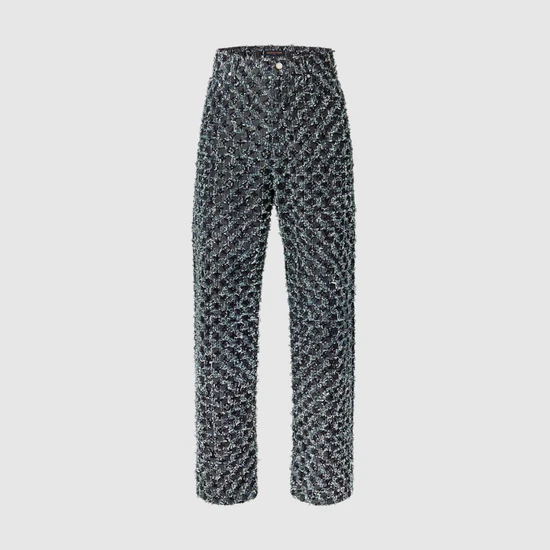 Louis Vuitton Flocked Monogram Denim Skate Pants ルイヴィトン フロックド モノグラム デニムスケートパンツ
