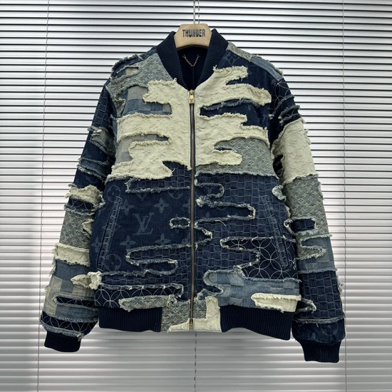 Louis Vuitton Patchwork Denim Bomber Jacket ルイヴィトン パッチワークデニム ボンバージャケット