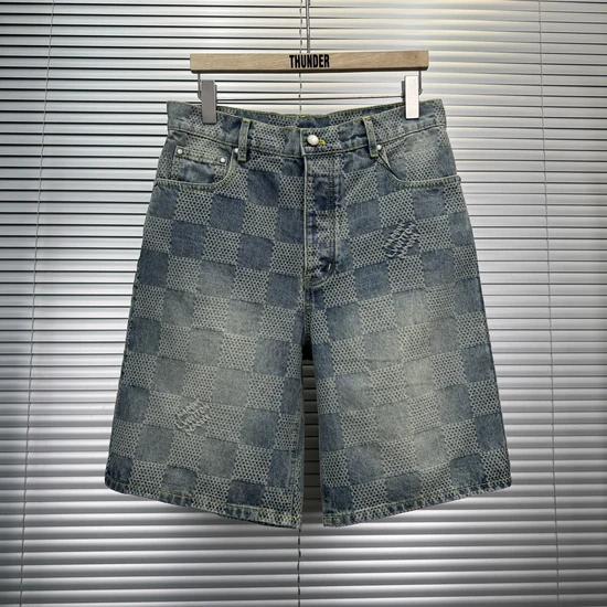 Louis Vuitton Damier 3D Light Denim Shorts ルイヴィトン ダミエ3Dライトデニムショーツ