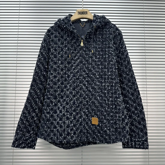 Louis Vuitton Flocked Monogram Denim Hoodie ルイヴィトン フロックド モノグラム デニムフーディ