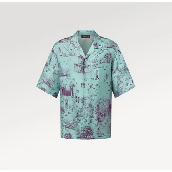Louis Vuitton City Walk Print Silk Shirt ルイヴィトン シティ ウォーク プリント シルクシャツ