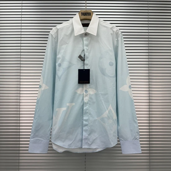 Louis Vuitton Gradient Monogram Cotton Poplin Long-Sleeve Shirt ルイヴィトン グラデーション モノグラム コットンポプリン 長袖シャツ